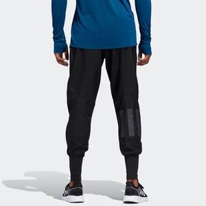 Adidas Astro Pant S Slim Fit Bundle Feet Reflective Running Long Pants Black EUC
